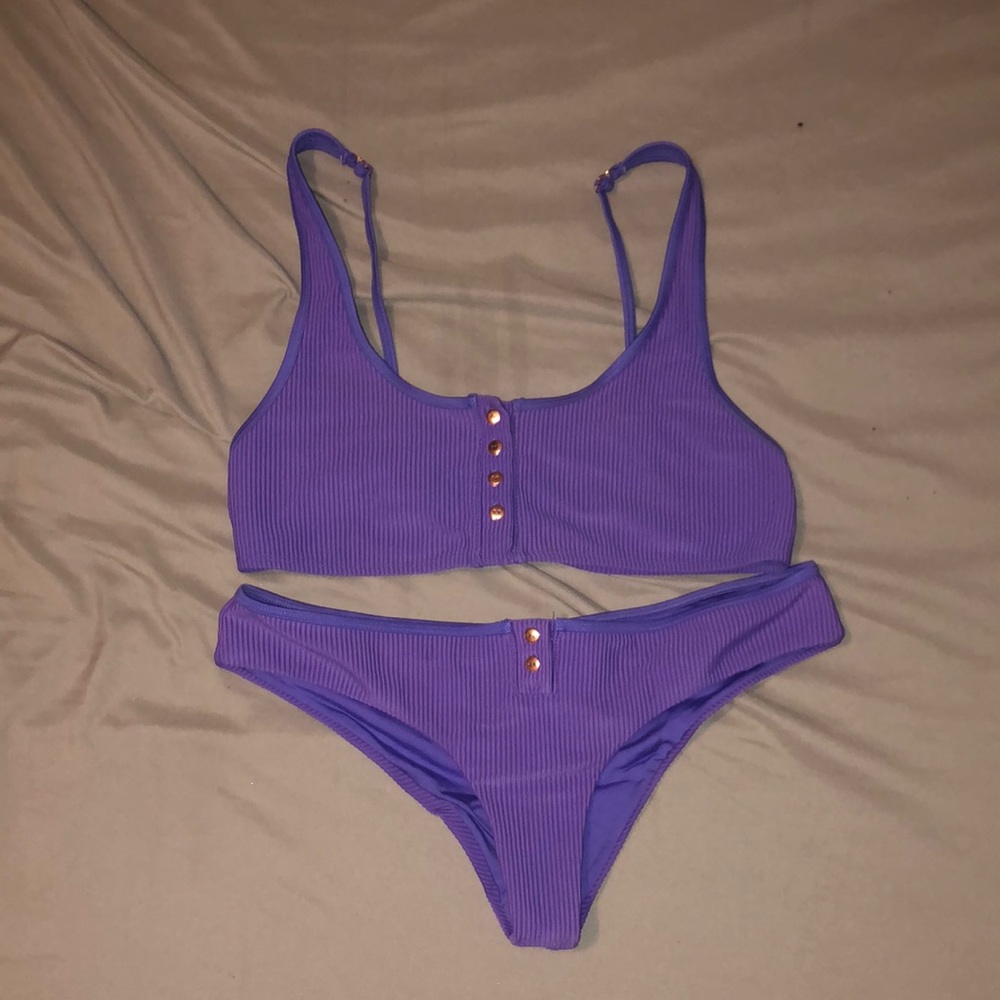purple bikini